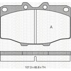 8110 10034 TRIDON Brake pads - front