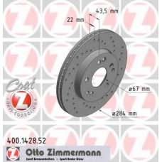 400.1428.52 ZIMMERMANN Тормозной диск