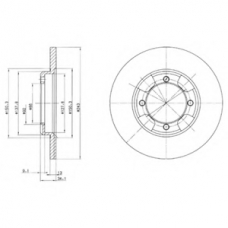 BG2324 DELPHI Тормозной диск
