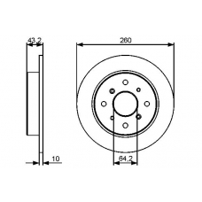 0 986 479 447 BOSCH Тормозной диск