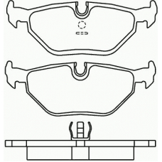 P 06 011 BREMBO Комплект тормозных колодок, дисковый тормоз