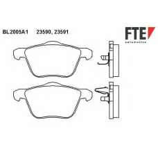 BL2005A1 FTE Комплект тормозных колодок, дисковый тормоз