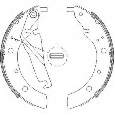Z4173.00 WOKING Комплект тормозных колодок