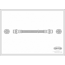 19032534 CORTECO Тормозной шланг