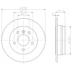 MDC1422 MINTEX Тормозной диск