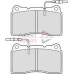 ADB11302 COMLINE Комплект тормозных колодок, дисковый тормоз