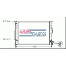 5000181 KUHLER SCHNEIDER Радиатор, охлаждение двигател