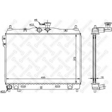 10-26603-SX STELLOX Радиатор, охлаждение двигателя