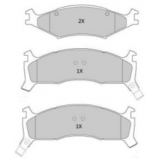 FBP-1759 FREMAX Комплект тормозных колодок, дисковый тормоз