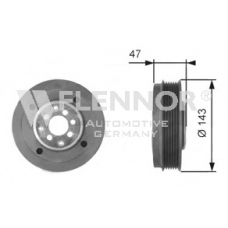 FVD99536 FLENNOR Ременный шкив, коленчатый вал