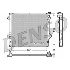 DRM50048 DENSO Радиатор, охлаждение двигателя