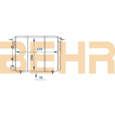 2110432 BEHR Radiator