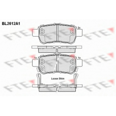 BL2612A1 FTE Комплект тормозных колодок, дисковый тормоз
