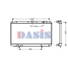 220014N AKS DASIS Радиатор, охлаждение двигателя