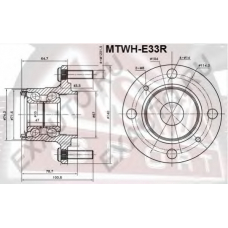 MTWH-E33R ASVA Ступица колеса