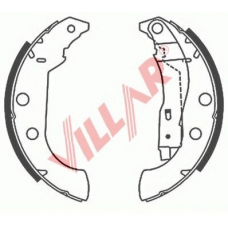 629.0692 VILLAR Комплект тормозных колодок