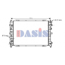 090025N AKS DASIS Радиатор, охлаждение двигателя