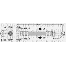 BBH6806 BORG & BECK Тормозной шланг