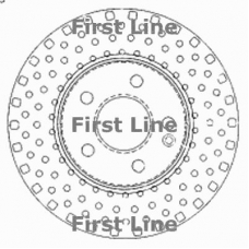 FBD1534 FIRST LINE Тормозной диск