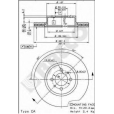 BS 7946 BRECO Тормозной диск