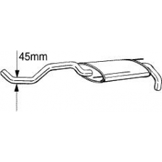 233-393 BOSAL Глушитель выхлопных газов конечный