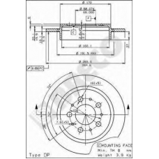 BS 7401 BRECO Тормозной диск