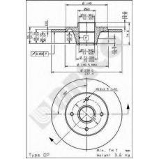 BS 7484 BRECO Тормозной диск