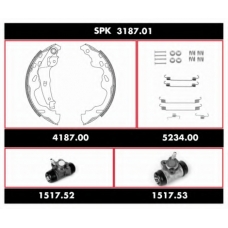 SPK 3187.01 REMSA Комплект тормозов, барабанный тормозной механизм
