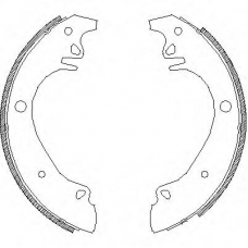 Z4070.00 WOKING Комплект тормозных колодок