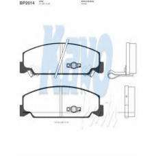 BP-2014 KAVO PARTS Комплект тормозных колодок, дисковый тормоз