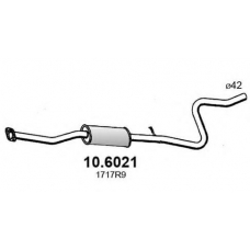 10.6021 ASSO Средний глушитель выхлопных газов