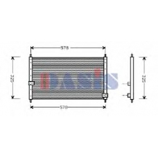 112370N AKS DASIS Конденсатор, кондиционер
