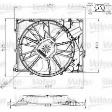 696275 VALEO Электродвигатель, вентилятор радиатора