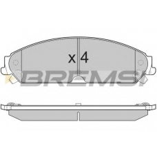 BP3277 BREMSI Комплект тормозных колодок, дисковый тормоз