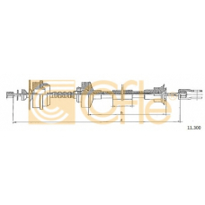 11.300 COFLE Трос, управление сцеплением