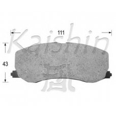 D9015 KAISHIN Комплект тормозных колодок, дисковый тормоз