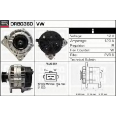 DRB0360 DELCO REMY Генератор