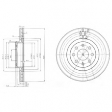 BG3944 DELPHI Тормозной диск