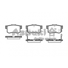 1083-6104J ASHUKI Комплект тормозных колодок, дисковый тормоз