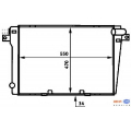 8MK 376 714-021 HELLA Радиатор, охлаждение двигателя