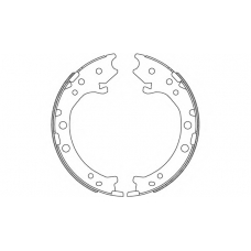 BSA2243.00 OPEN PARTS Комплект тормозных колодок