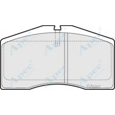 PAD996 APEC Комплект тормозных колодок, дисковый тормоз