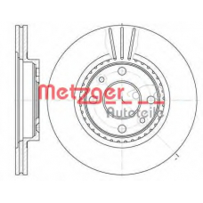 6144.10 METZGER Тормозной диск