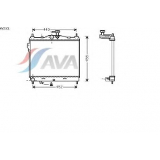 HY2101 AVA Радиатор, охлаждение двигателя