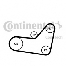 6PK1080K3 CONTITECH Поликлиновой ременный комплект