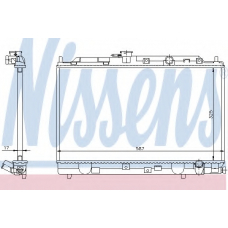 62257 NISSENS Радиатор, охлаждение двигателя