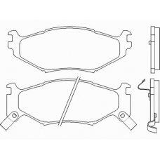 P 11 007 BREMBO Комплект тормозных колодок, дисковый тормоз