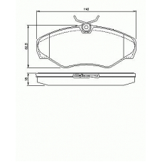 13046028702-SET-MS MASTER-SPORT Комплект тормозных колодок, дисковый тормоз