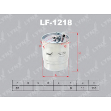 LF-1218 LYNX Фильтр топл.mercedes w203,211,