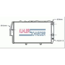 5000141 KUHLER SCHNEIDER Радиатор, охлаждение двигател